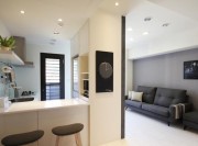 幸福溫馨現(xiàn)代簡約風格100平米復式loft客廳隔斷裝修效果圖