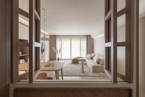 現(xiàn)代簡(jiǎn)約風(fēng)格四居室客廳裝修效果圖